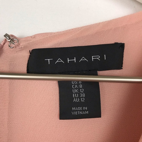 Tahari Blush Pink Self Tie Sleeveless Jumpsuit - Picture 5 of 16